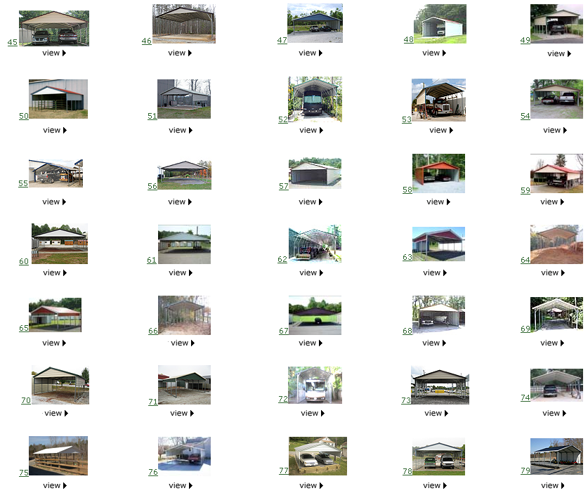 Steel Carports - Box Eave Style