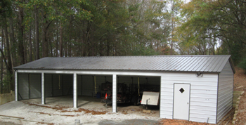 Metal Garage - Four Car 4