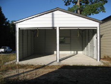 Metal Garage - Two Car 2