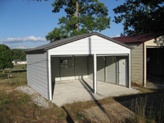 Metal Garage - Two Car 2
