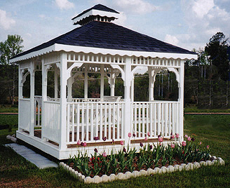 10 x 12 White Painted Glider House