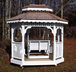 7x9 teahouse with glider