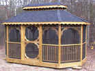 10 x 16 screened in with double roof