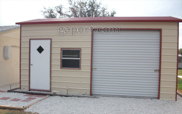 12x20 is a great size for a metal garage without being too expensive or costly.