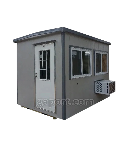 An 8x12 guard booth or guardhouse for security and safety.