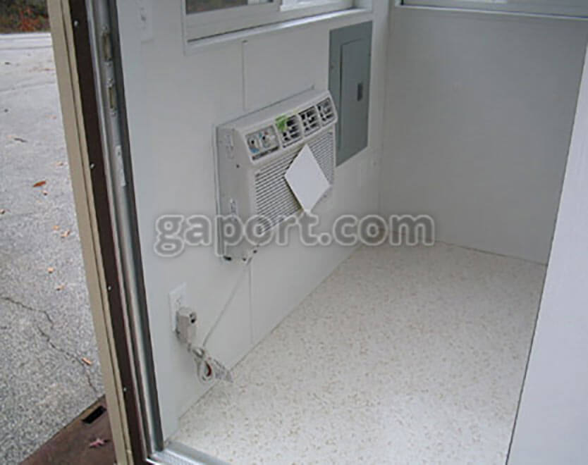 Interior view of a 4x6 guardhouse