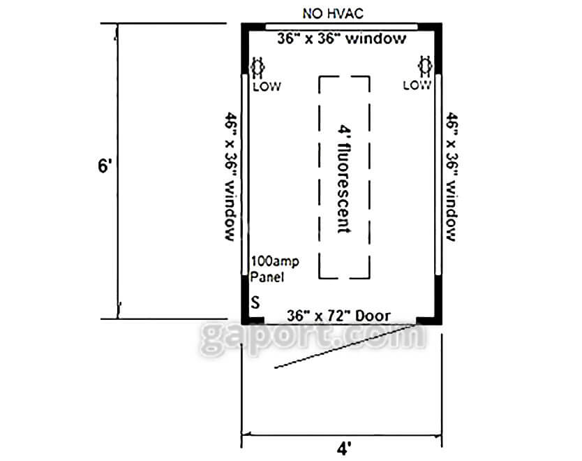 Minimal space with maximum security use a 4x6 guardhouse