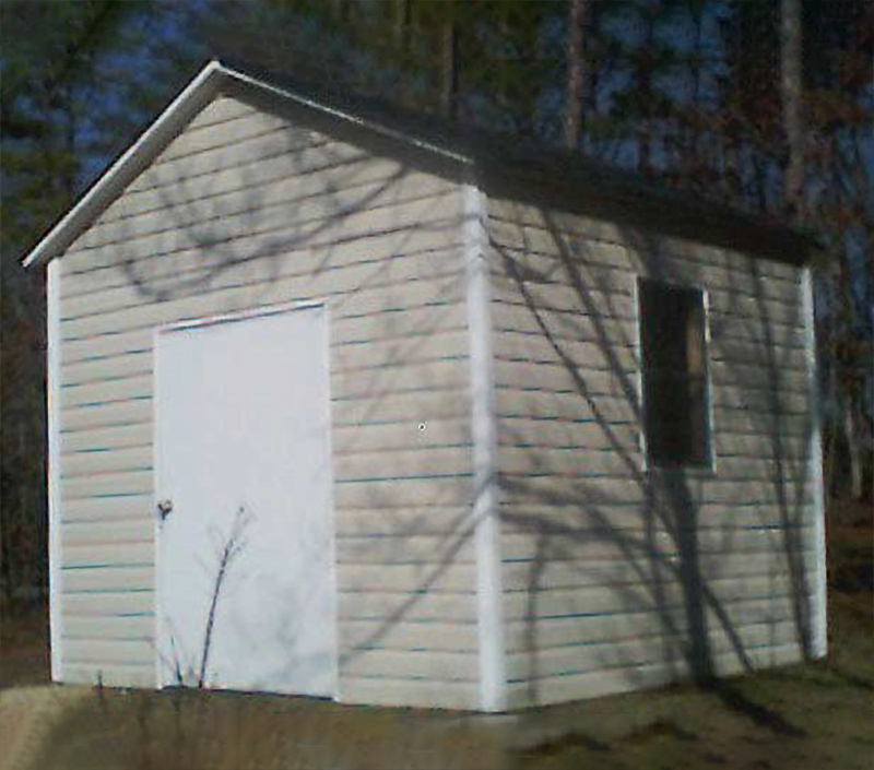 Vinyl Storage Building Shed With Vinyl Siding - Build