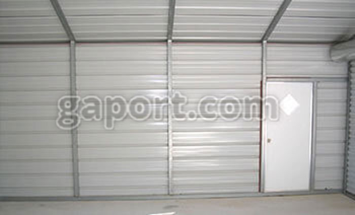 Horizontal siding (interior view)