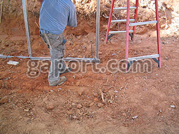 Steel Metal Carport Construction