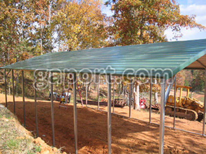 Steel Metal Carport Construction