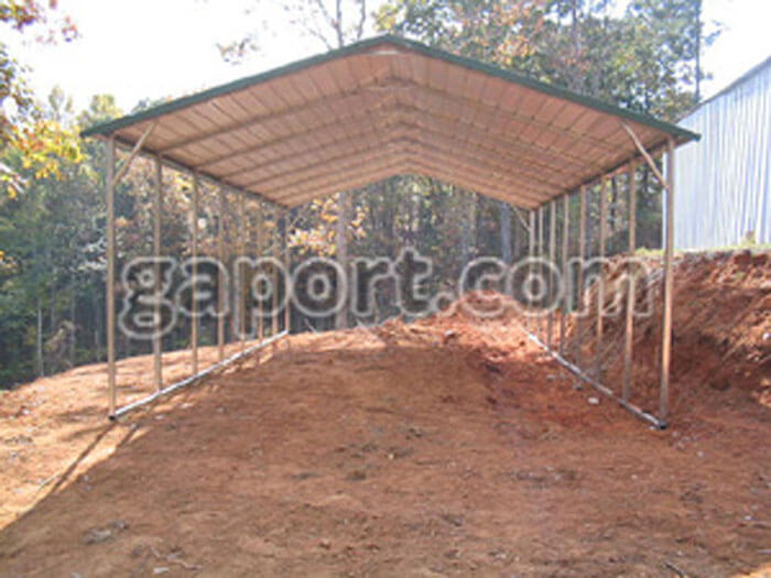 Steel Metal Carport Construction