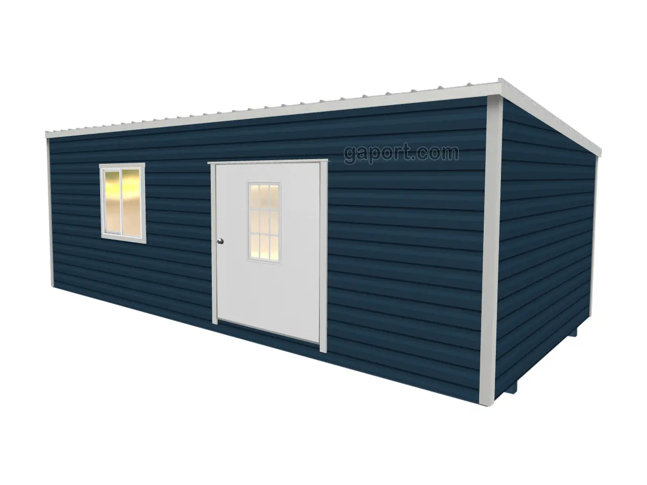 Modern style office sheds give you the privacy you need to work from home with single-slope roof.