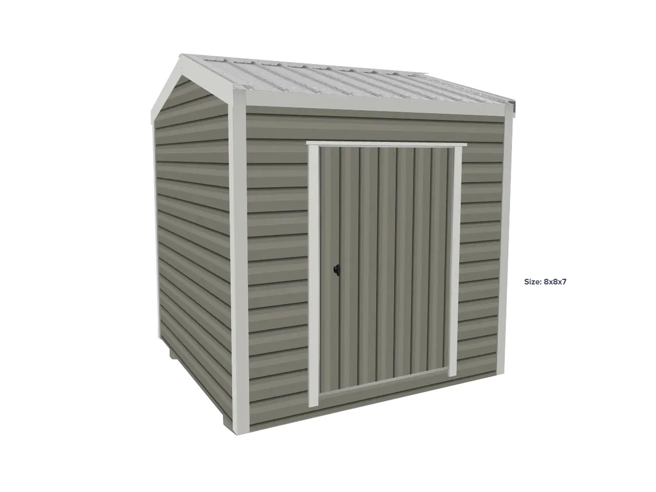 Compact small shed allows you to get organized with a 45 inch door.